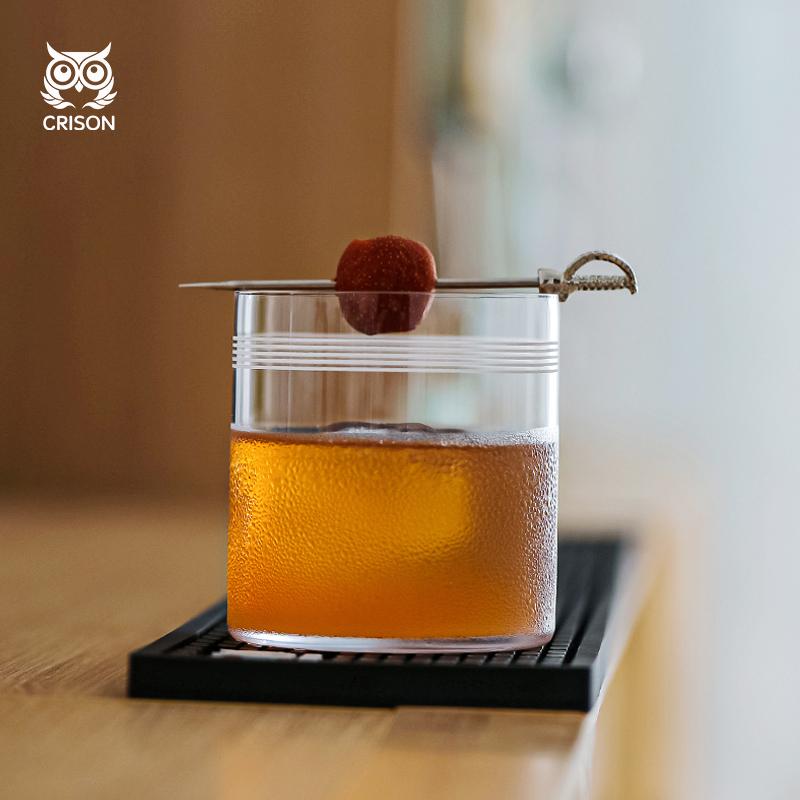 WK5201 CRISON Lightweight crystal patterned water cup, juice cup, Collins cocktail cup Old Fashioned Whiskey glass