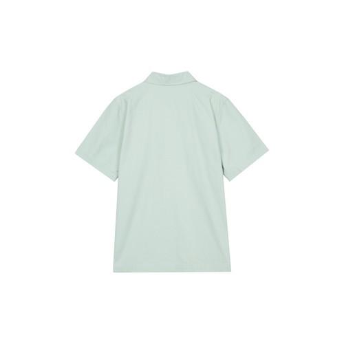 Nike Half-Zip Solid Color Short-Sleeve T-Shirt Polo for Men in Water Blue