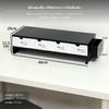 2tier Screen Riser Desk Organizer with Drawer & Pen Holder, Black 2Layer+Pen+4Drawer