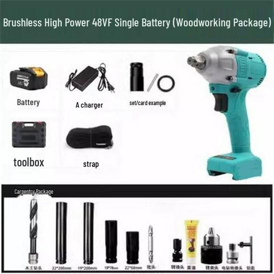 2106 Bürstenloser Hochdrehmoment Elektrischer Schlagschrauber für Gerüstbauer und Zimmerleute