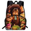 Zaino Scolastico Leggero per Bambini con Cartoni Animati, Zaino a Spalla Doppia con Supporto Ergonomico per la Schiena, Tessuto Oxford, per la 1ª-2ª Elementare