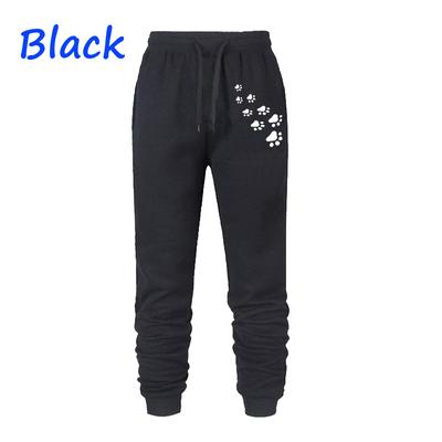 Calças femininas mulheres gato pata impresso sweatpants de alta qualidade calças compridas jogger ao ar livre casual fitness jogging