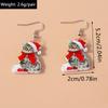 Cute Christmas Cat Drop Earrings for Women Girls Cartoon Animal Earrings Party Holiday Jewelry Gifts