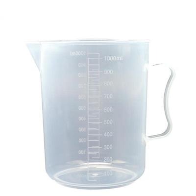 Bingyue 1000ml Plastic Graduated Measuring Beaker with Handle