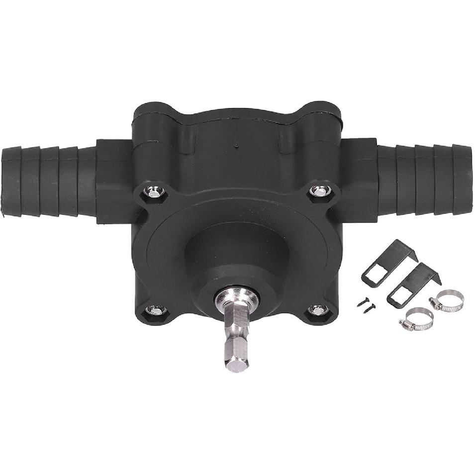 LIZEALUCKY Hand Electric Drill Pump, Drill Pump for Oil, Self Priming Water Transfer Pump, Mini Household Hand Drill Driven Pump Portable Centrifugal