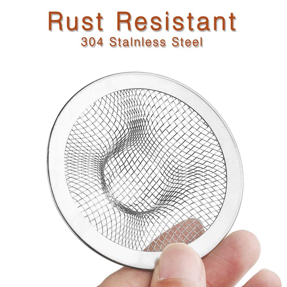 304 Stainless Steel Mesh Strainer 1.97"-4.41" Kitchen Drain Basket  Bathroom Sink