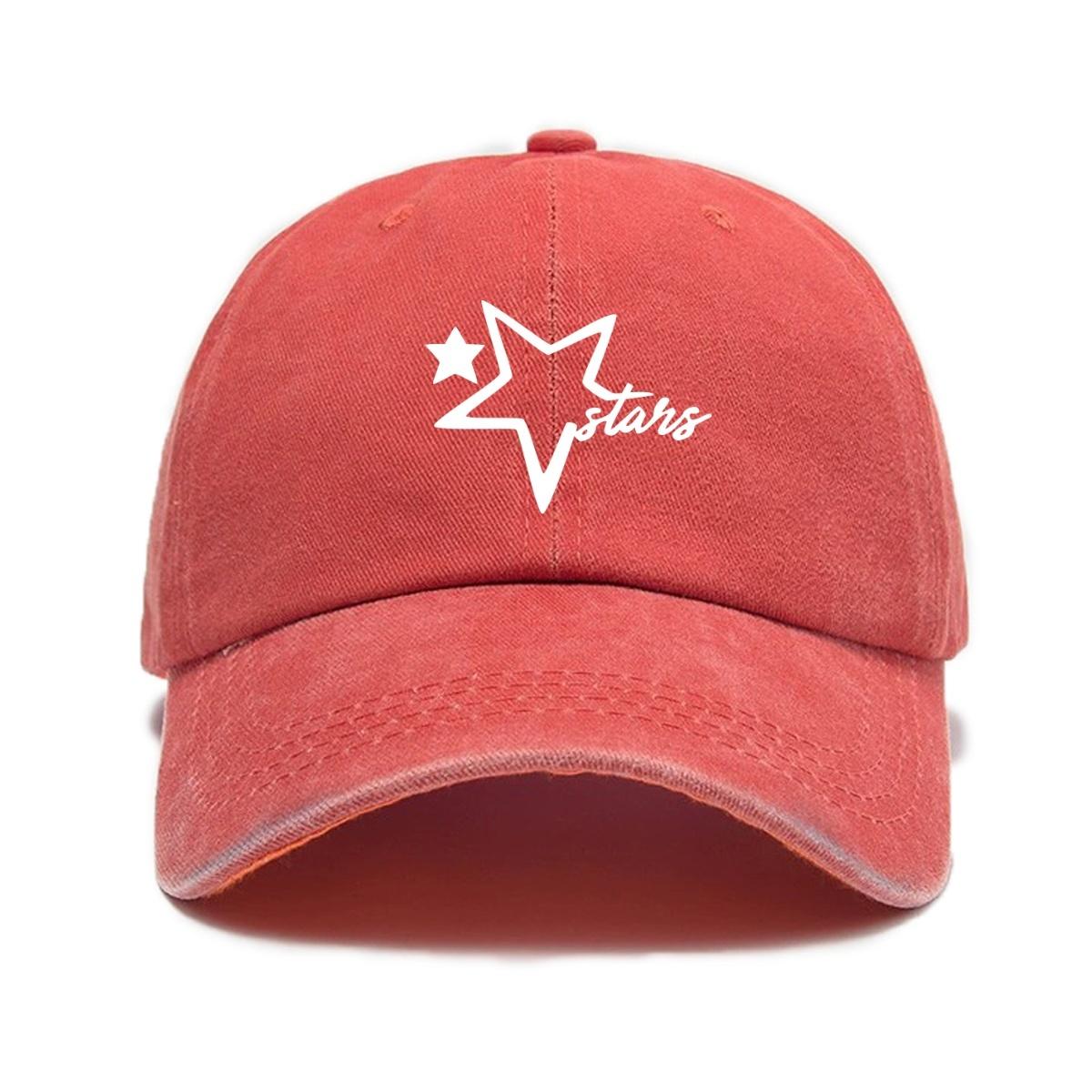 

Trendy American-style Printed Peaked Cap, the Same Style for Men and Women, a Must-have Sports Baseball Cap помаранчевий