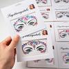 3D Strass Gezichtstattoo Stickers Voor Festival Glitter Make-up Sieraden Sticker Op Gezicht Kristallen Edelstenen Juwelen Diamanten Decoratie