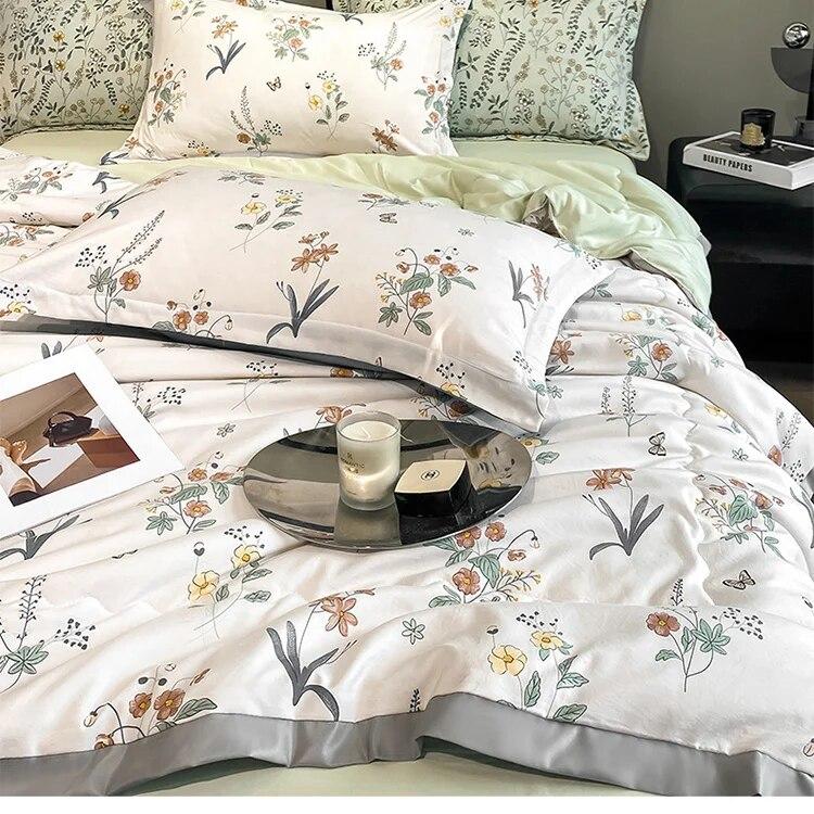 Sommerdyne Kjølig Følelse Is Silke Sommer Kjølig Ved Kjølig Klimaanlegg Dyne Enkelt Sommerdyne Maskinvaskbar Dobbel Tynn