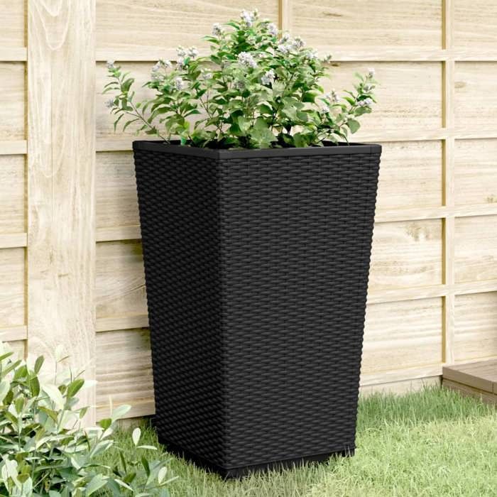 VidaXL Jardinières 2 pcs, Pot de Fleurs de Jardin, Bac à Plantes de Terrasse, Boîte de Plantation d'Extérieur pour Légumes 367848