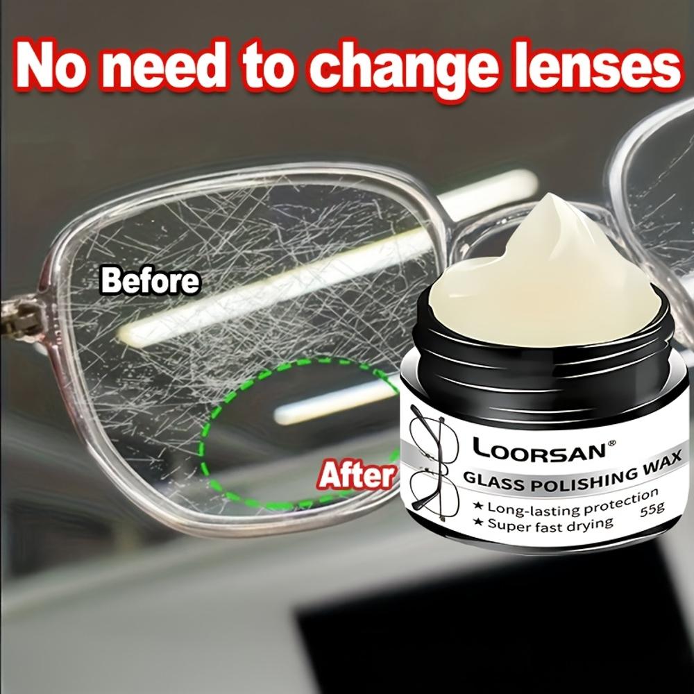 Multi-Functional Glass and Lens Scratch Repair Kit - Glass Care Wax - Restores Clarity and Smooth Surface - Suitable for Car Win