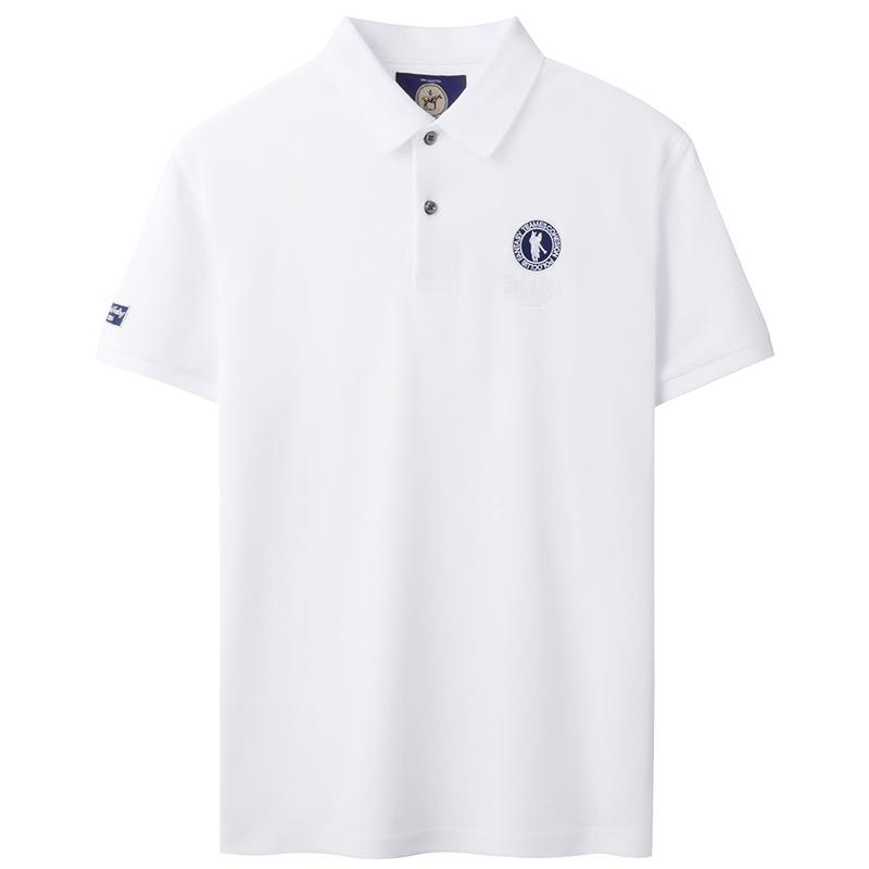 Herren 220g Kurzarm-Poloshirt: Sommer Umlegekragen mit Stickerei, Leichte Businesskleidung, Hochwertige Qualität