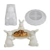 Set de Moldes para Bandeja de Conejo de Pascua Molde de Silicona para Bandeja de Conejo 3D Lindo Decoraciones de Silicona para el Hogar para Fiestas de Acción de Gracias Oficinas