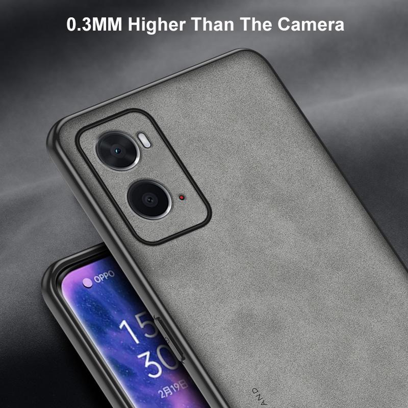 Luksusowe etui na telefon ze skóry PU dla OPPO A36 A76 A96 4G Tylna osłona Matowa Odporna na wstrząsy Pełna ochrona Silikonowe etui dla OPPO A96 5G