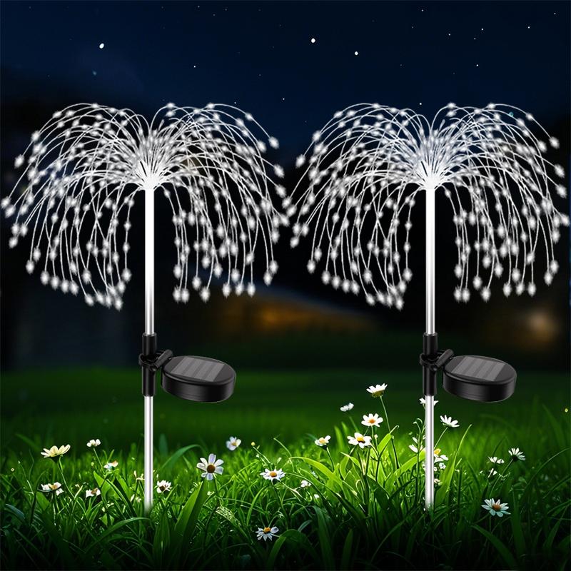 200LED Firework Lights Solar Power Outdoor Wire Flower Garden Decorate Solar Lamp for Landscape Patio Pathway Yard Lawn