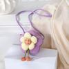 Süße florale Sommer-Strohhut-gewebte Crossbody-Mini-Tasche 2025