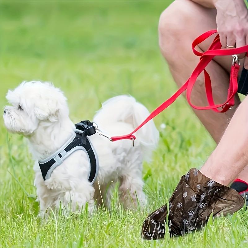 5 Rolls Extra Thick Leak Proof Dog Waste Bags Paw Print Durable Outdoor Walks Easy To Clean