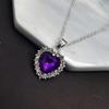Exquisite Luxury OL Rhinestone Crystal Heart Pendants Necklaces for Women Party Jewelry Gifts