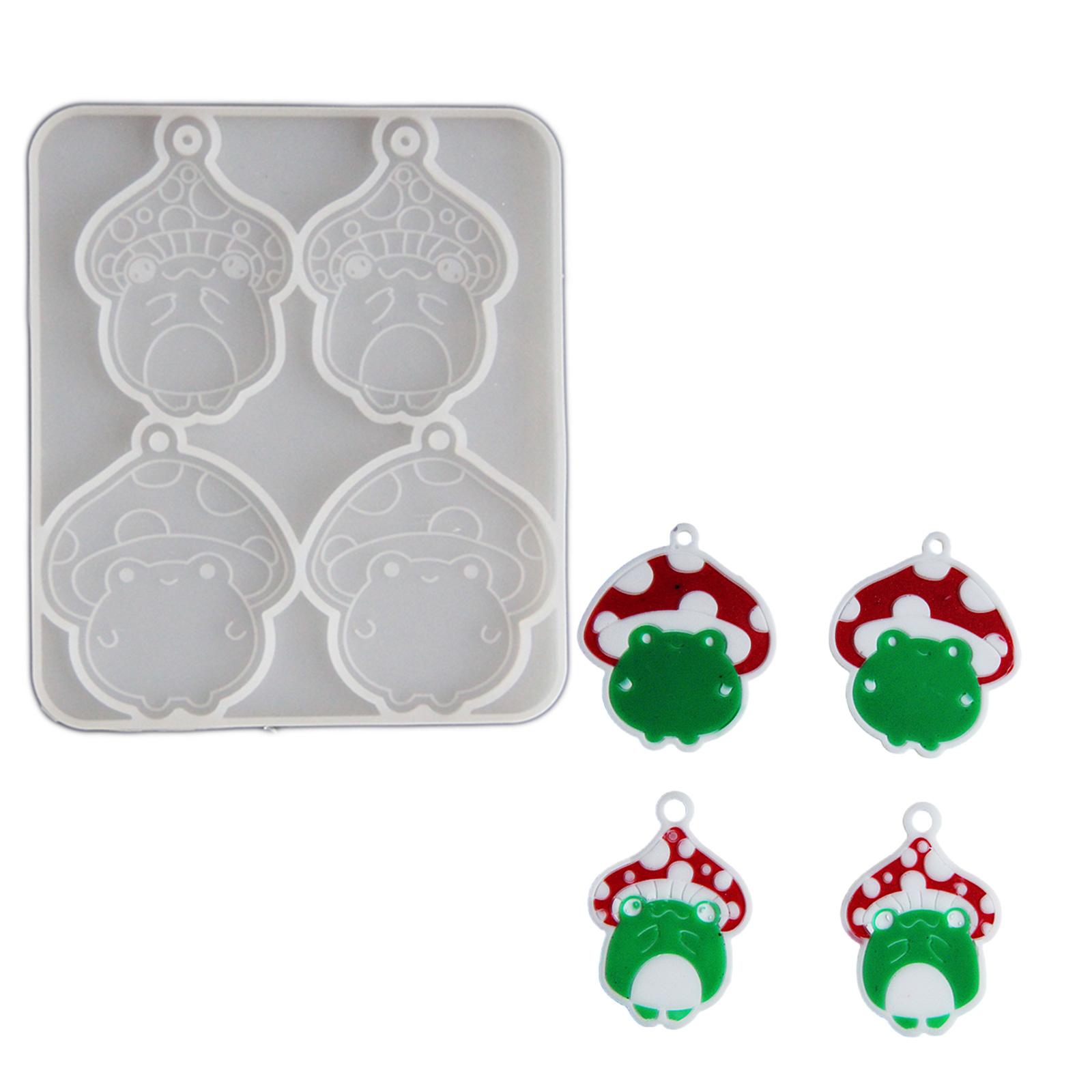 

Sturdy Silicone Mould Accessory for Creating Detailed Mushroom and Frogs Designs for Art Supplies Enthusiasts Use