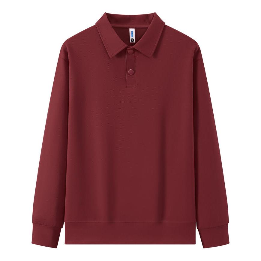 Business Casual Outdoor POLO-Pullover Herbst Einfarbig Revers Langarm Hoodie Paar-Outfit Herren und Damen Modisches Hoodie Boutique Top