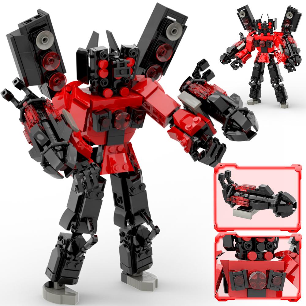 New Skibidis Toileted Giant Titan TVman Upgrade Speakerman Building Blocks Figure Model Toys for Ideas Birthday Gifts