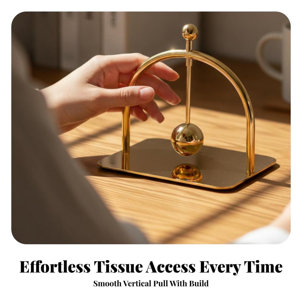Tabletop Tissue Holder Polished Household Goods Sturdy for Hoteliers