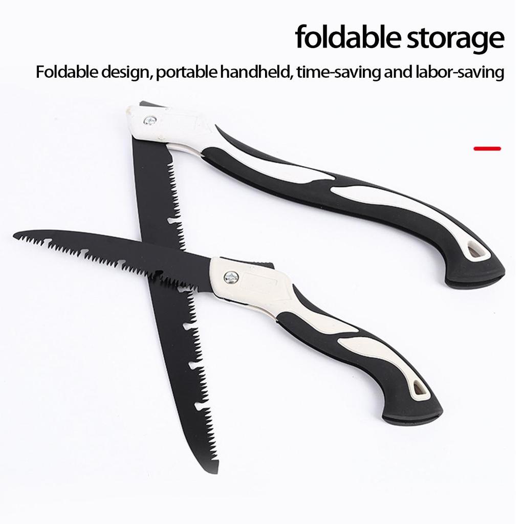 Serra manual dobrável para áreas externas com múltiplas especificações para corte e poda rápida de árvores