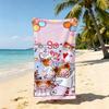 Cartoon C-Coco Illustration Towel Beach Blanket Towel  For Travel Gym Shower Luxury Lightweight Camping Pool Hot