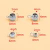 4 Size, 2 Color Stainless Steel Spacer Beads with Positioning Pendants for Jewelry Making