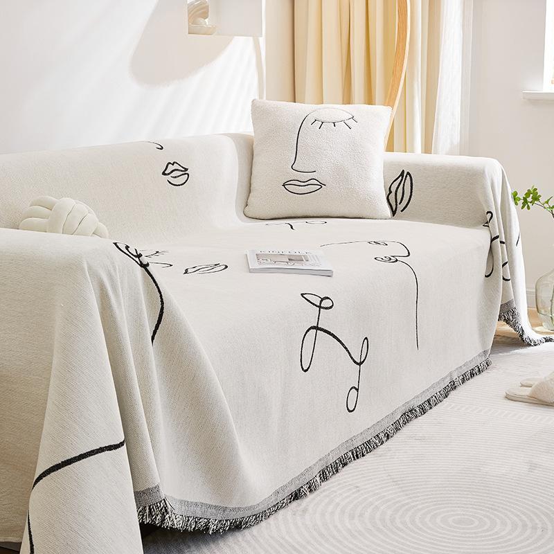 Sofatuch Vier Jahreszeiten Universal rutschfeste Sitzkissen Chenille Sofabezug Stoffbezug Bezug Vollbezug Handtuch