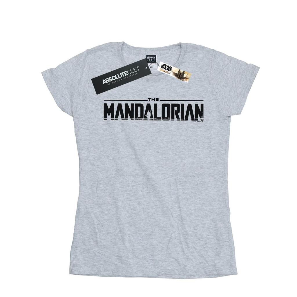 Star Wars Womens/Ladies The Mandalorian Logo Cotton T-Shirt