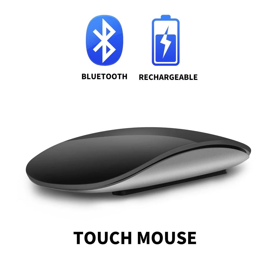 Wireless Bluetooth Computer Mouse Magic Dual-Mode Silent Rechargeable Touch Slim Ergonomic PC Mice For Macbook Air
