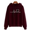 Women's Hooded Sweater Top Long Sleeved Heartbeat Clothing New Autumn Winter