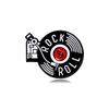 Vintage color vinyl record shape metal brooch creative clothes bag accessories badge new product
