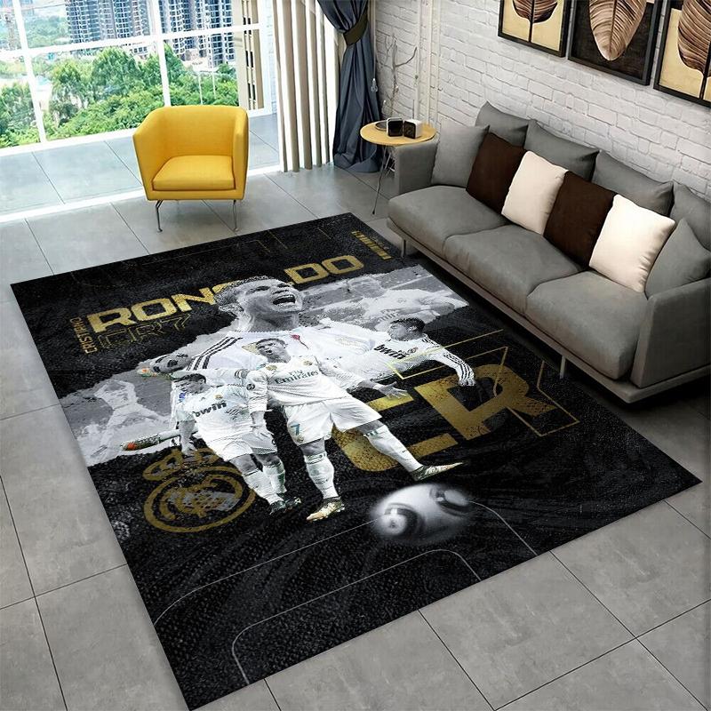

CR9 Goat R-Ronaldo Football Star Carpet Rug for Playroom Bedroom Living Room Sofa Home Decor,kids Area Rug Non-slip Floor Mat 40x60cm
