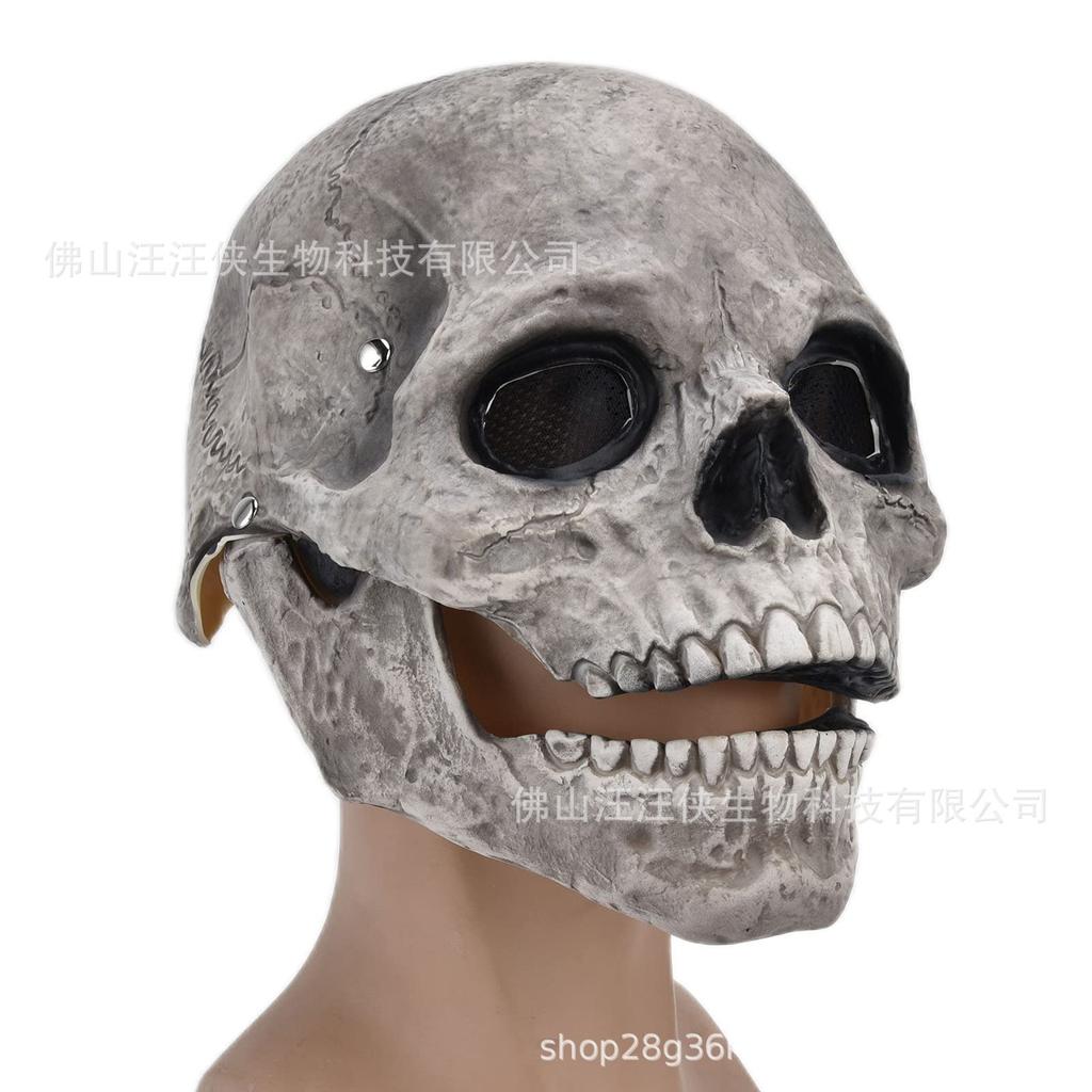 New Halloween skull mask with moving mouth Movable Mouth Skull Full Head Skull Mask