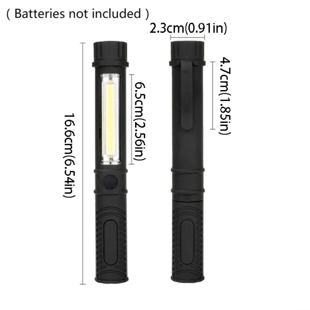 Waterproof COB LED Flashlight Magnetic Base Work Light Security Mini Pen Light  Camping
