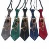Polyester JK Collar Pin Preppy Style Neck Ornament Chain Neck Accessory  Campus Daily Outfit