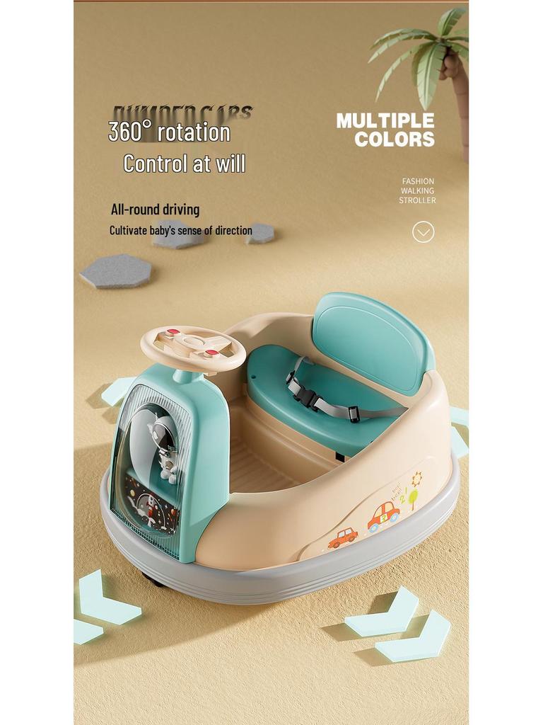 Children's Electric Bumper Car with Music & Lights – Ideal Birthday Gift for Ages 1-6