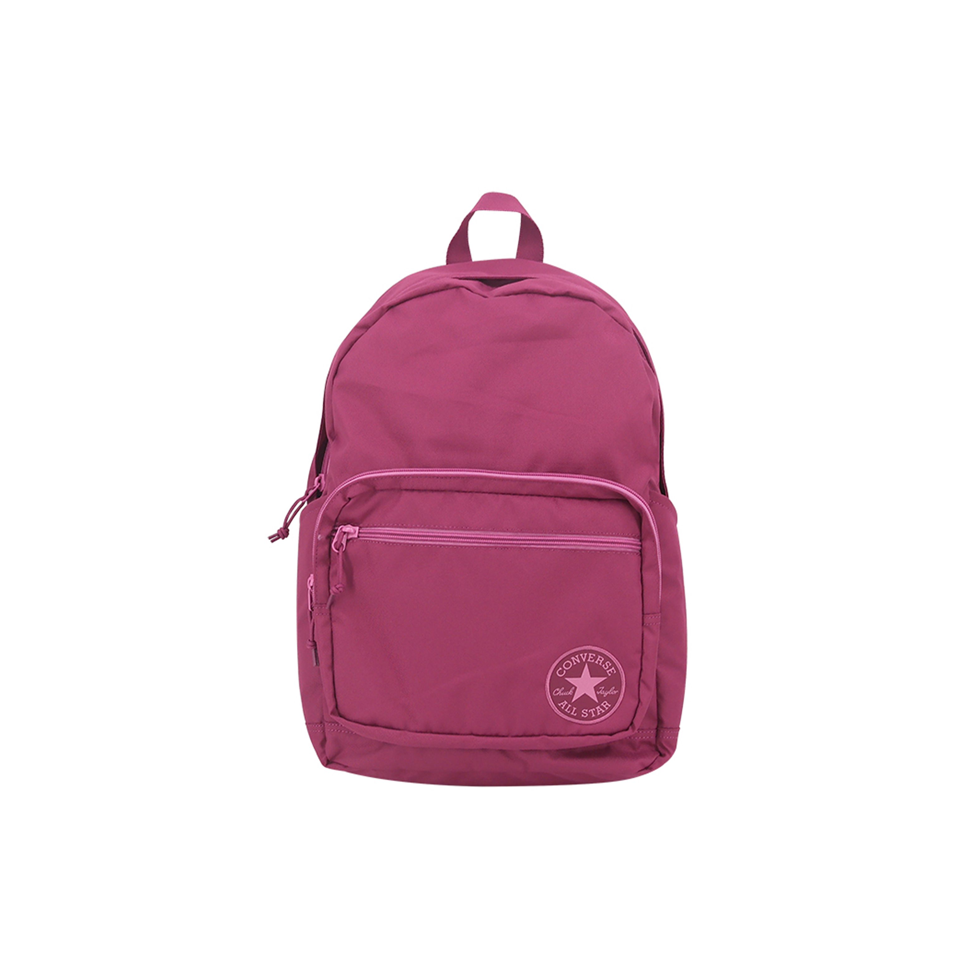Converse Sports Casual Solid Color Travel Polyester Backpack Unisex Backpack Flamingo 10019900-A14 Flamingo Color