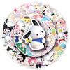 50 Sheets 3D Sanrio Stickers Collection - Japanese/Korean Animation Merchandise for Journaling and Stationery