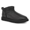 (WMNS) UGG Classic Ultra Mini Leather 'Black' Women's 1117534-BLK