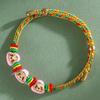 Dragon Boat Festival Tassel Pendant: Five-Color Pink Zongzi String with Gourd for Peace and Health