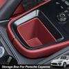 Car Silicone Center Console Organizer Box Cup Holder Wireless Charging Pad Cup Insert Accessories For Porsche Cayenne 2026 2026