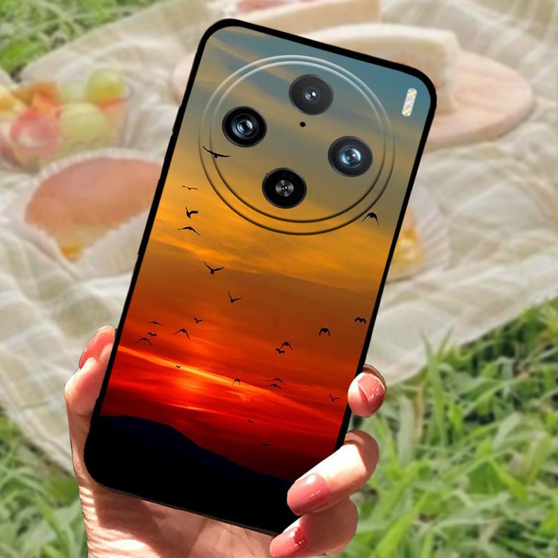 Etui do vivo X100 Pro Pokrowiec do vivo X100 Silikonowe Miękkie Marmurowe Czarne Zderzak Funda Coque dla vivo X100Pro X 100 Ochronna Obudowa