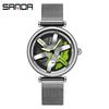 Sanda Meilleure Vente 1088 Montre pour Adolescent: Personnalisé, Cadran Rotatif 3D, Tendance, Quartz Étanche.
