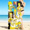 1Pc Homer Simpson Expressions Beach Towel, Quick Dry, Multi-Use for Beach Pool Gym Yoga Home Travel, Christmas, Halloween, Xmas Gift S92