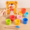 Montessori Baby Concentration Training Set: Ball, Cups, Color Recognition, Matching, Spoon, Hand-Eye Coordination Toy