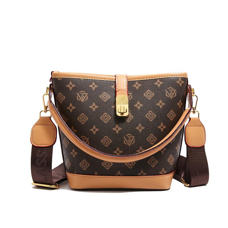 Light Luxury Bucket Bag, High-end Exquisite Women's Bag, Messenger Bag, Versatile and Fashionable Portable Shoulder Bag.