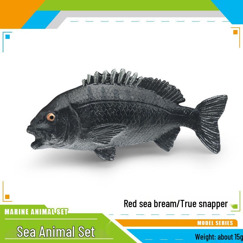 Marine Fish Ornament Model: Goldfish, Sea Bream, Horse Mackerel, Bass, Salmon